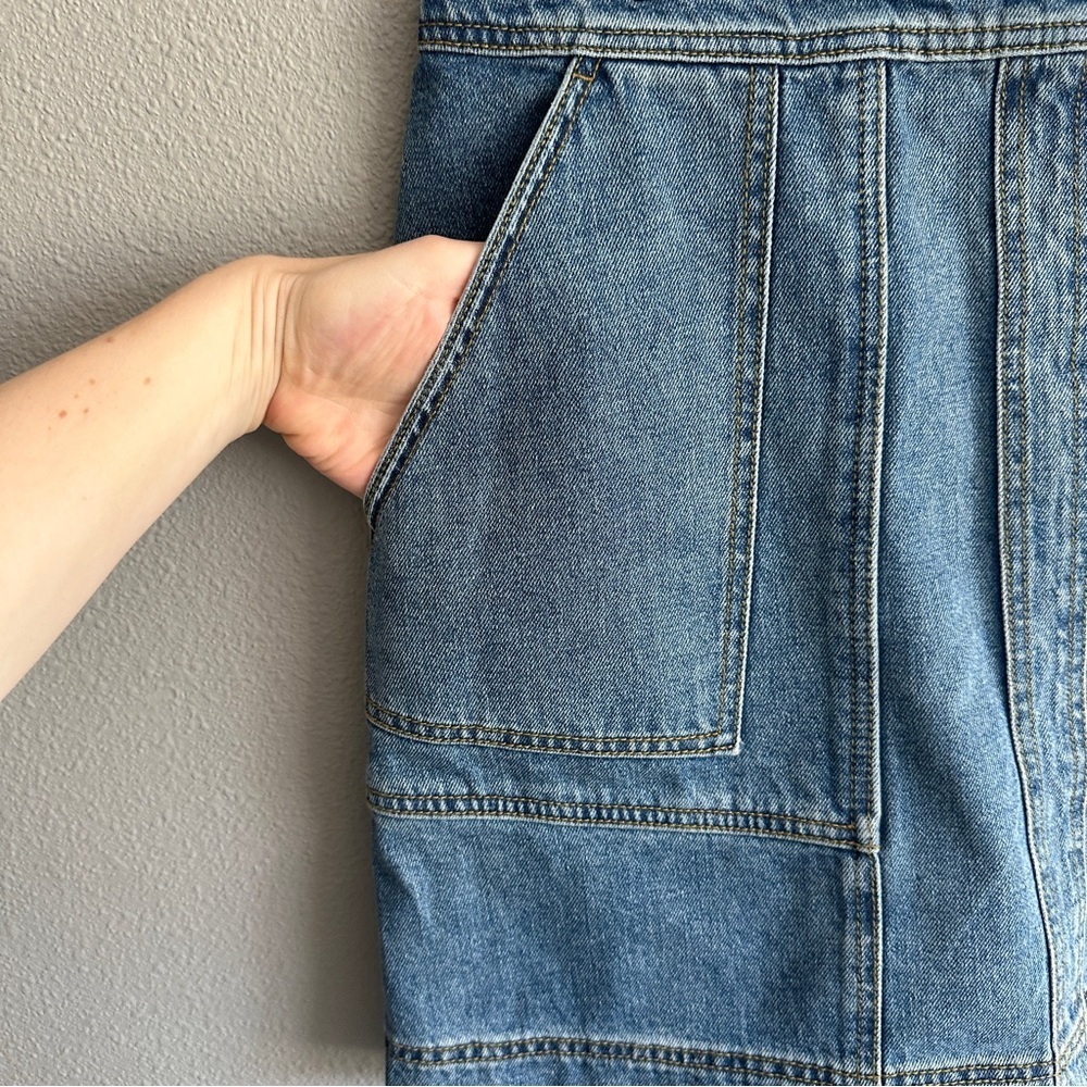 CAbi Blue Denim Mini Skirt - Picture 3 of 11